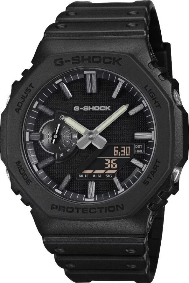Casio GA-2100LXB-1ADR Silikon Siyah 20 ATM 45 mm Erkek Kol Saati