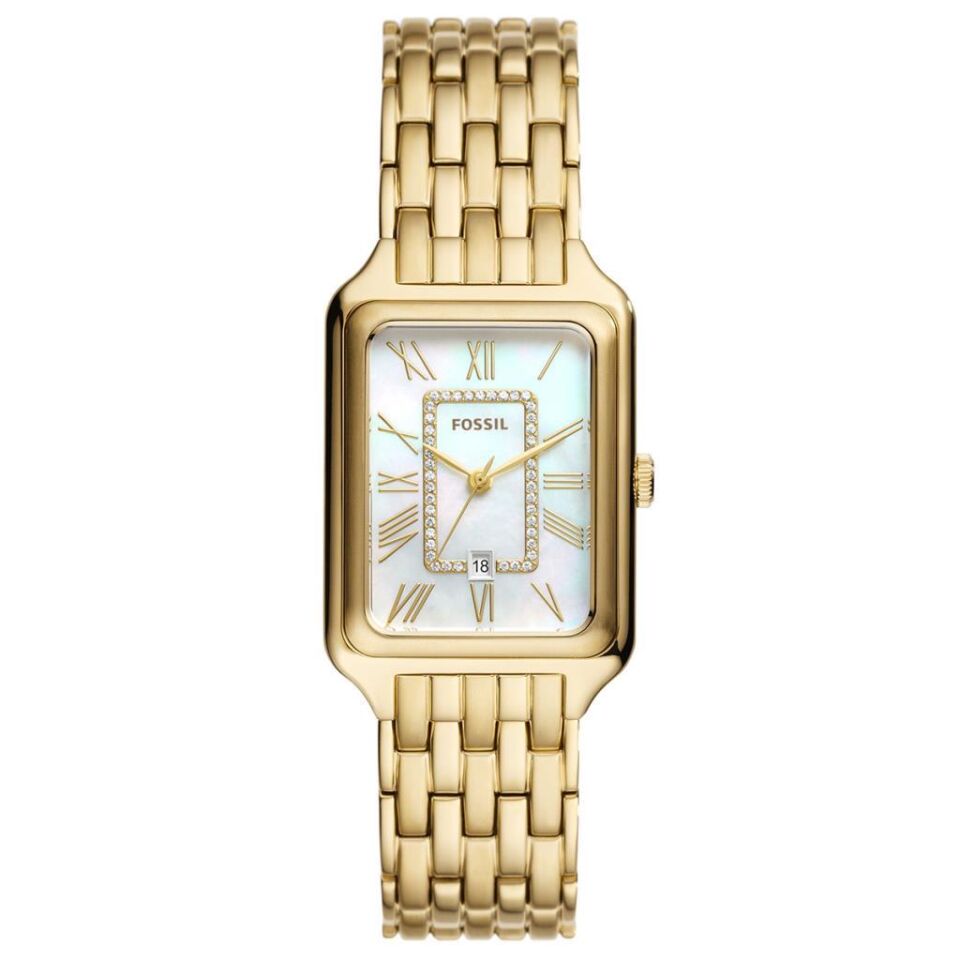 Fossil FES5304 Quartz Çelik Altın Rengi Sedef Kadran 26 mm Kadın Kol Saati
