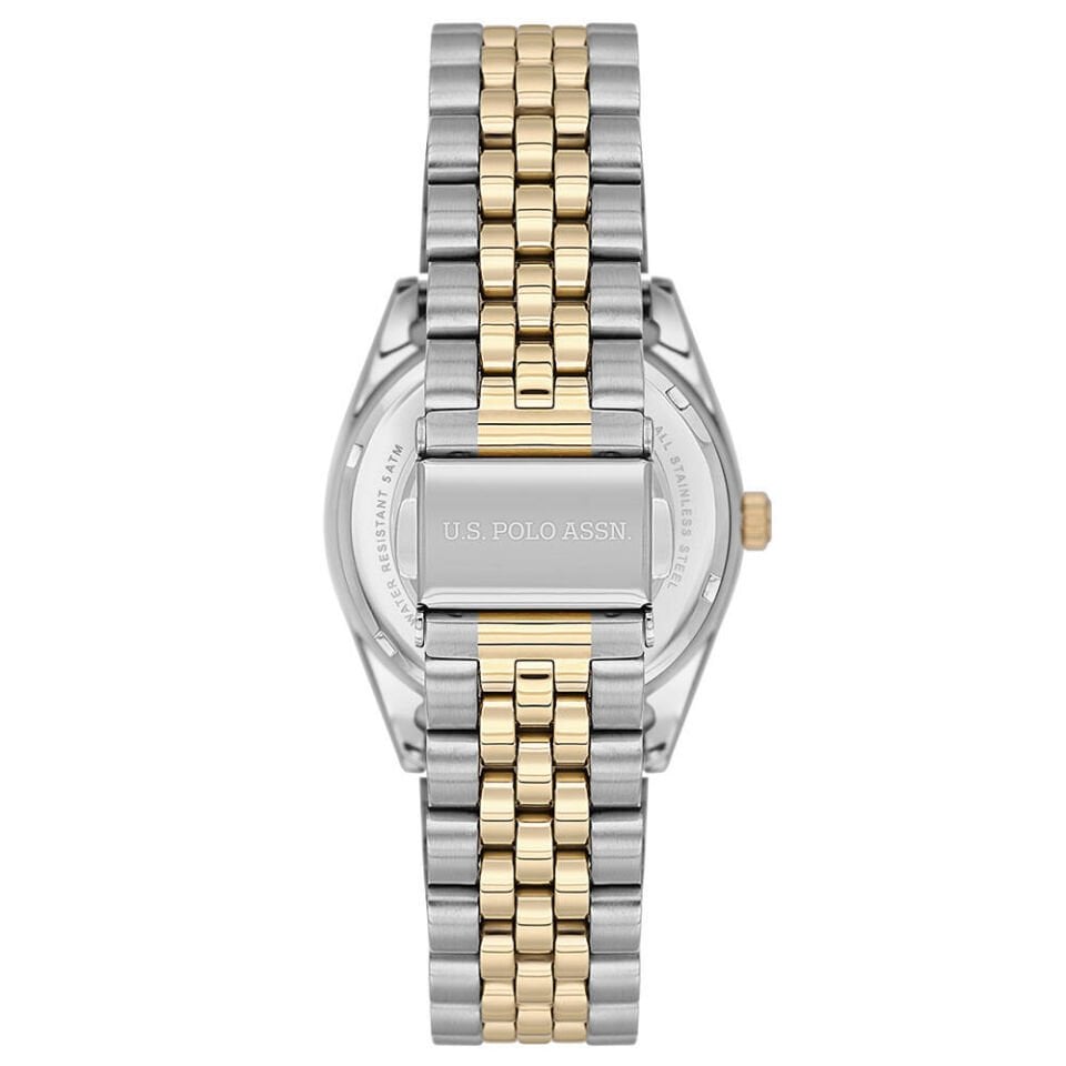 U.s. Polo Assn. USPA2103-01 Quartz Çelik Altın/Metalik Gri 34 mm Kadın Kol Saati