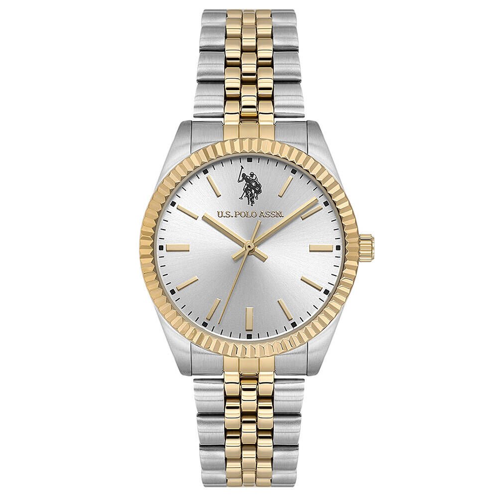 U.s. Polo Assn. USPA2103-02 Quartz Çelik Altın/Metalik Gri 34 mm Kadın Kol Saati