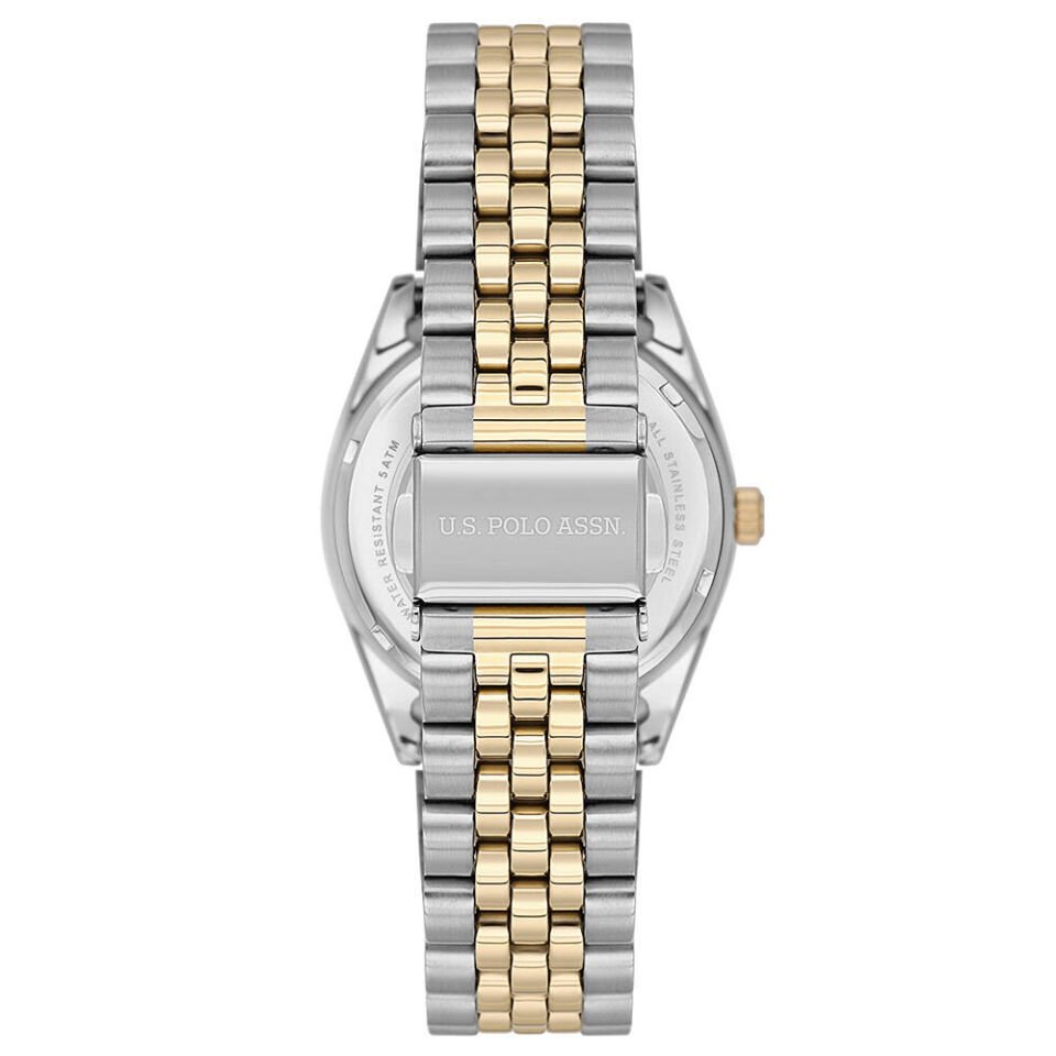 U.s. Polo Assn. USPA2103-02 Quartz Çelik Altın/Metalik Gri 34 mm Kadın Kol Saati
