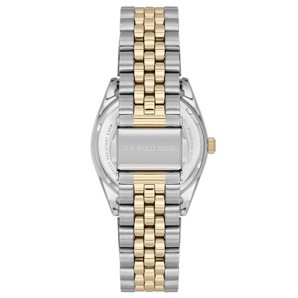 U.s. Polo Assn. USPA2103-02 Quartz Çelik Altın/Metalik Gri 34 mm Kadın Kol Saati