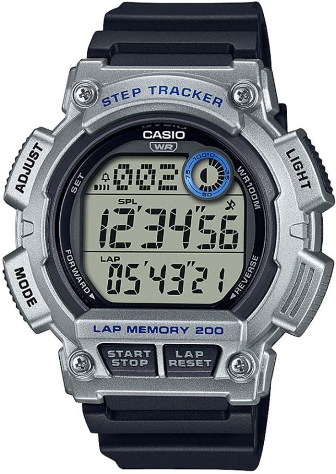 Casio WS-2100H-1A2VDF Quartz Silikon Siyah 20 ATM 48 mm Erkek Kol Saati
