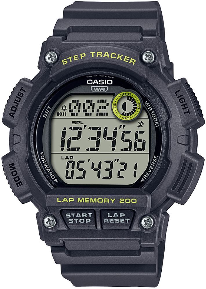 Casio WS-2100H-8AVDF Quartz Silikon Siyah 10 ATM 48 mm Erkek Kol Saati