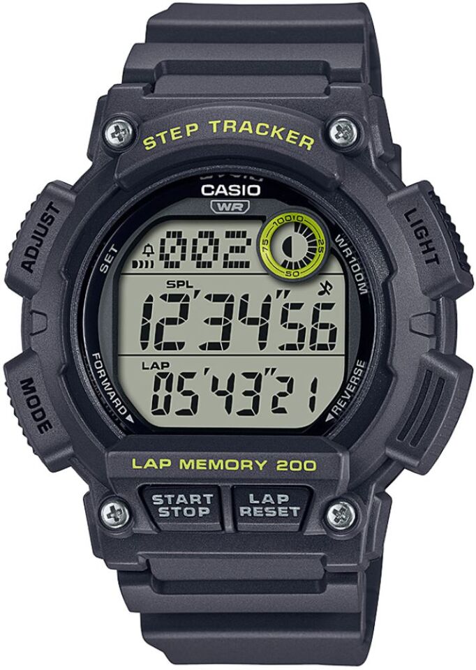 Casio WS-2100H-8AVDF Quartz Silikon Siyah 10 ATM 48 mm Erkek Kol Saati