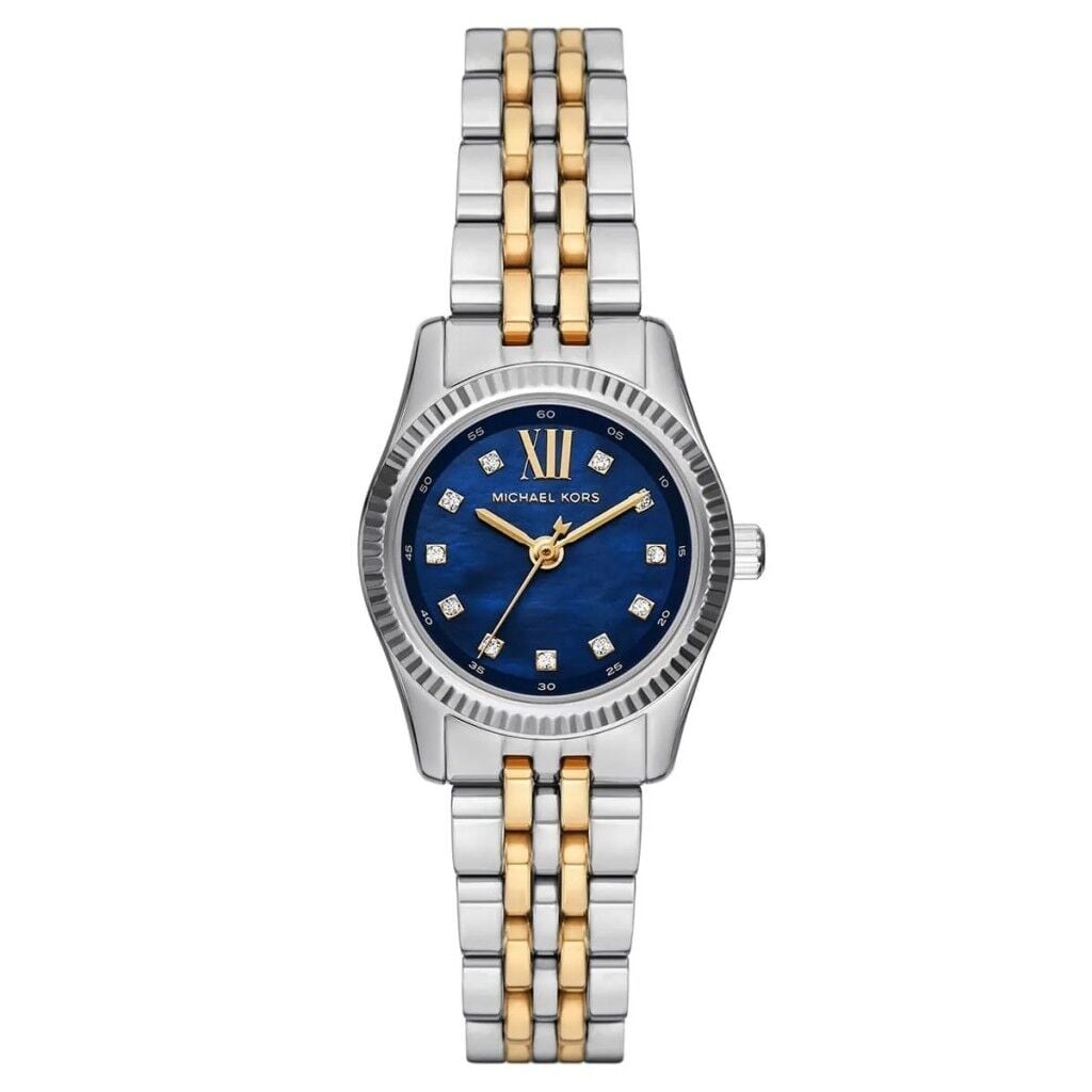 Michael Kors MK4865 Quartz Çelik Altın/Gri Mavi Kadran 26 mm Kadın Kol Saati