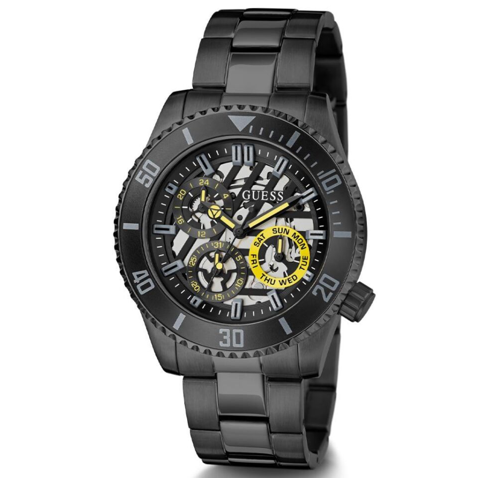 Guess GUGW0488G3 45 mm Siyah Erkek Kol Saati