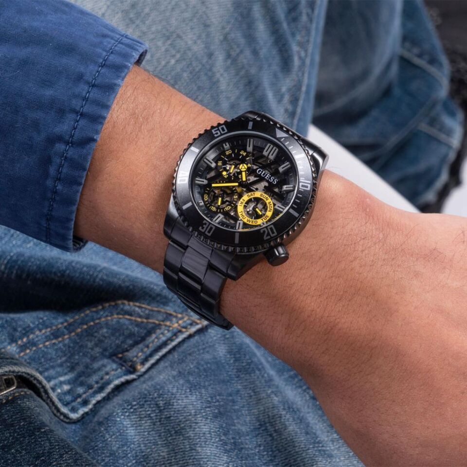 Guess GUGW0488G3 45 mm Siyah Erkek Kol Saati