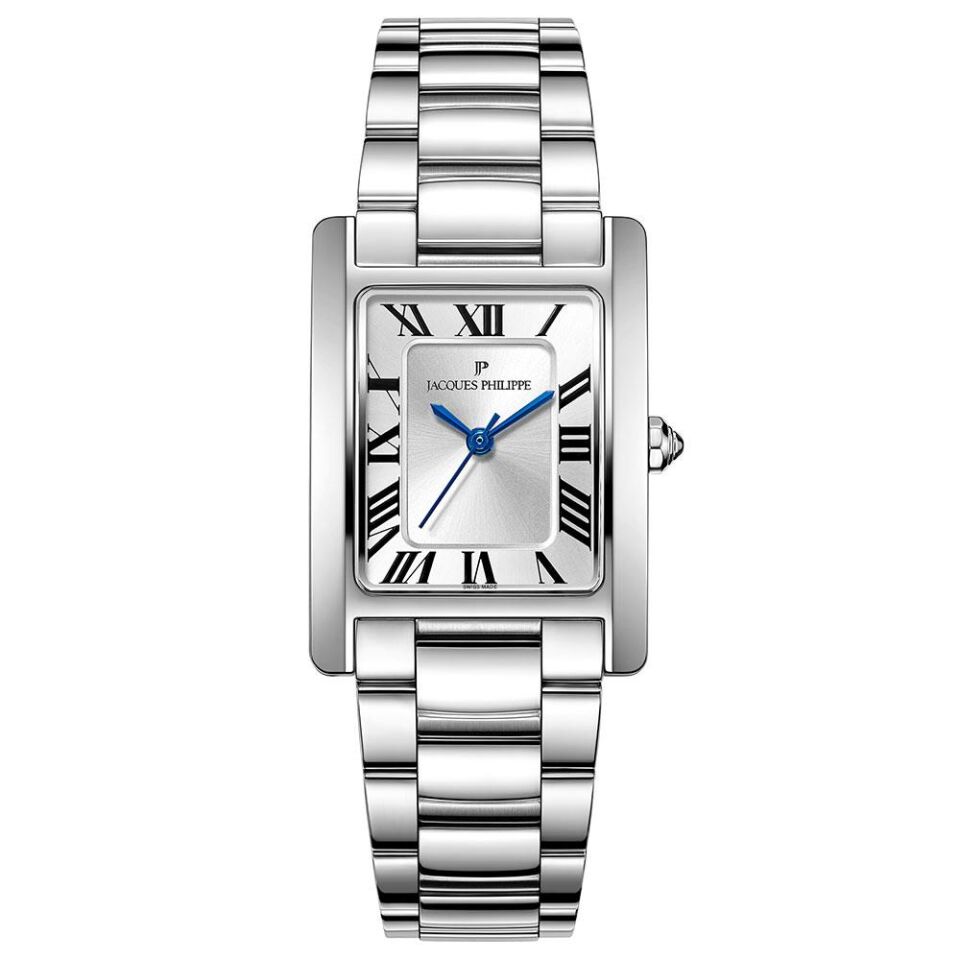 Jacques Philippe JPQLS651326 Swiss Made Quartz Çelik Gri Safir Cam 25 mm Kadın Kol Saati