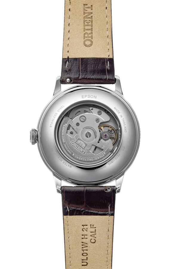 Orient RA-AC0032V30B Kurmalı Otomatik Deri Kahverengi Mor Kadran 41 mm Erkek Kol Saati