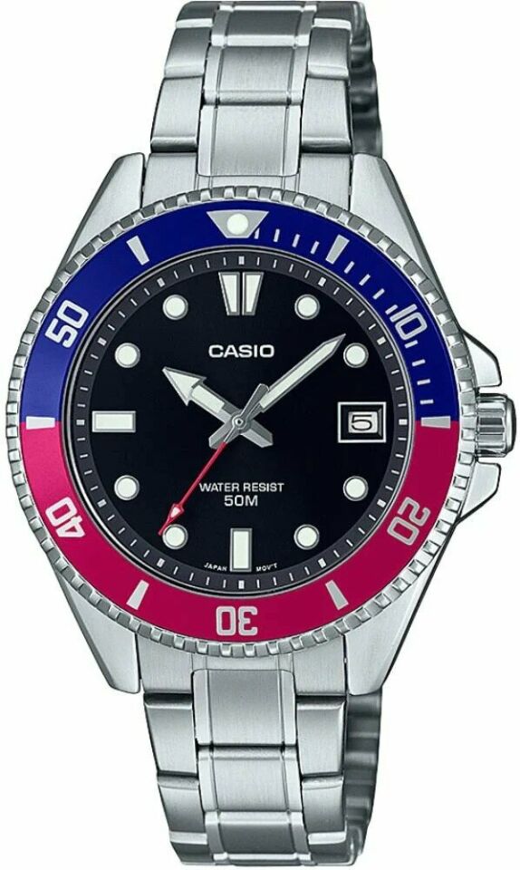 Casio MDV-10D-1A3VDF Quartz Çelik Gri Alüminyum Kasa 39 mm Erkek Kol Saati