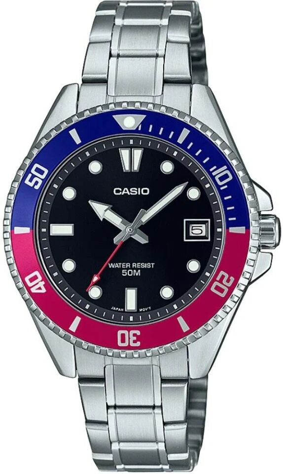 Casio MDV-10D-1A3VDF Quartz Çelik Gri Alüminyum Kasa 39 mm Erkek Kol Saati