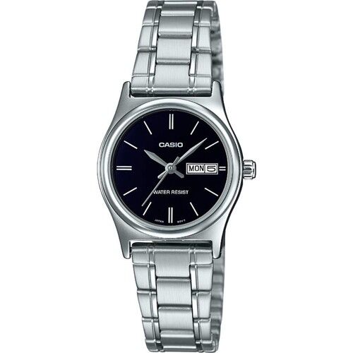 Casio LTP-V006D-1B2UDF Quartz Çelik Gri Siyah Kadran 25 mm Kadın Kol Saati