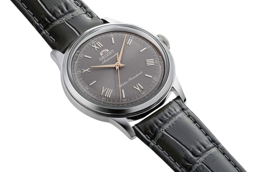 Orient Bambino RA-BB0006N30B Kurmalı Otomatik Deri Gri 39 mm Erkek Kol Saati