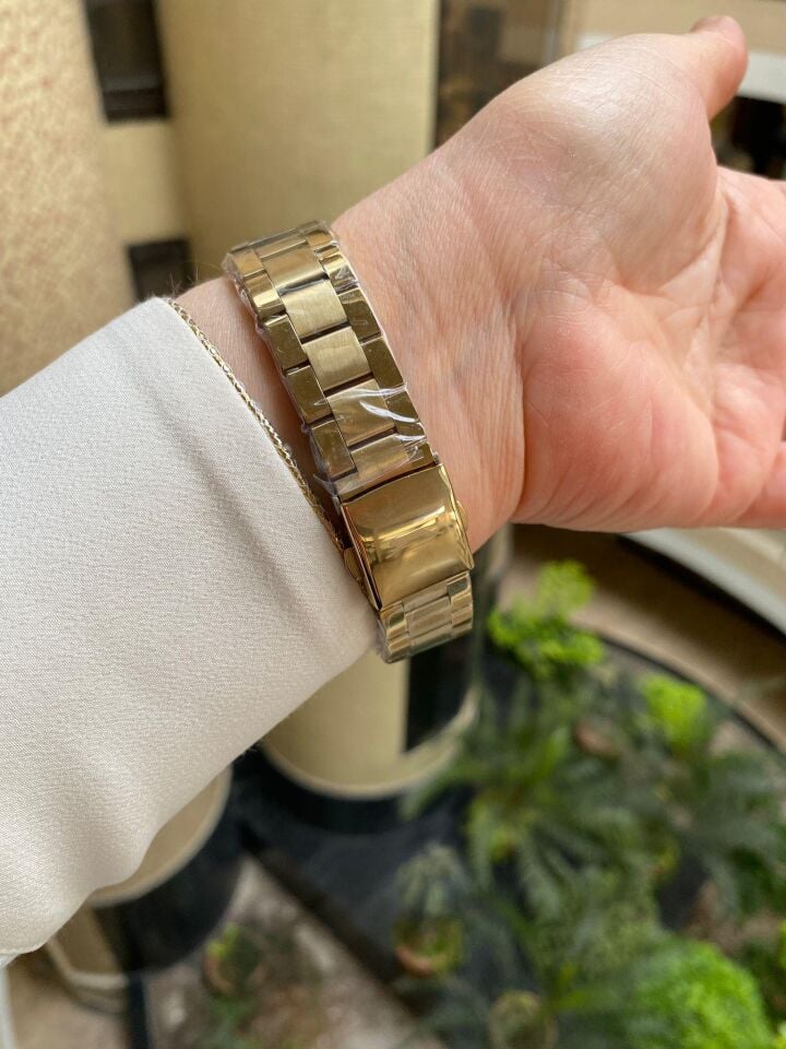 Slazenger SL.09.1866.4.05 35 mm Altın Çelik Kadın Kol Saati