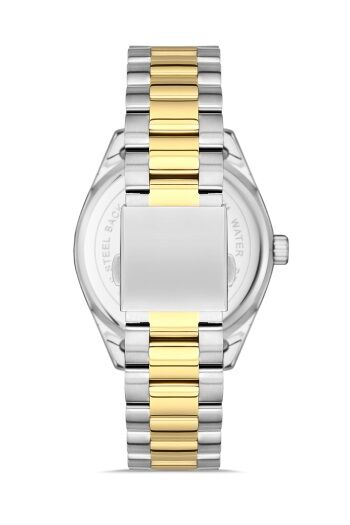 Ferro 42 mm  Sarı ve Gümüş Çelik Kordon Erkek Kol Saati F11239A-D2 F11239A-D2