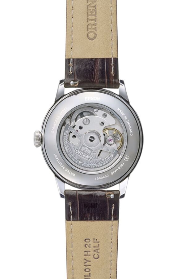 Orient Bambino RA-BB0001E30B Kurmalı Otomatik Deri Kahverengi Yeşil Kadran 39 mm Erkek Kol Saati