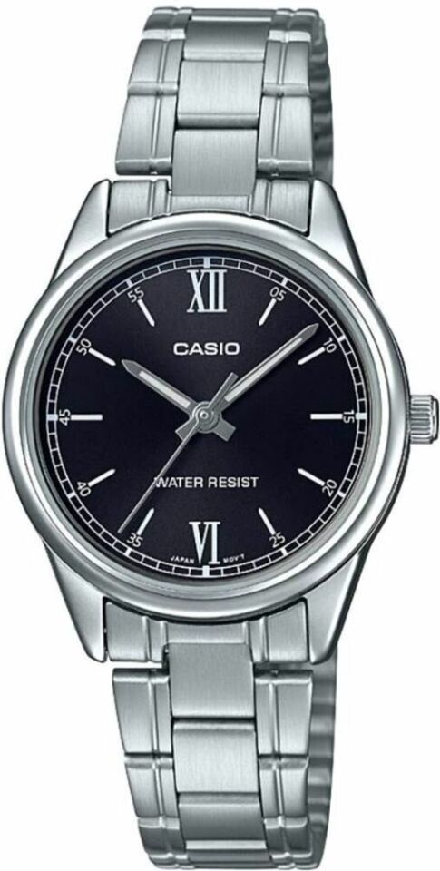 Casio LTP-V005D-1B2UDF Quartz Çelik Gri Siyah Kadran 28 mm Kadın Kol Saati