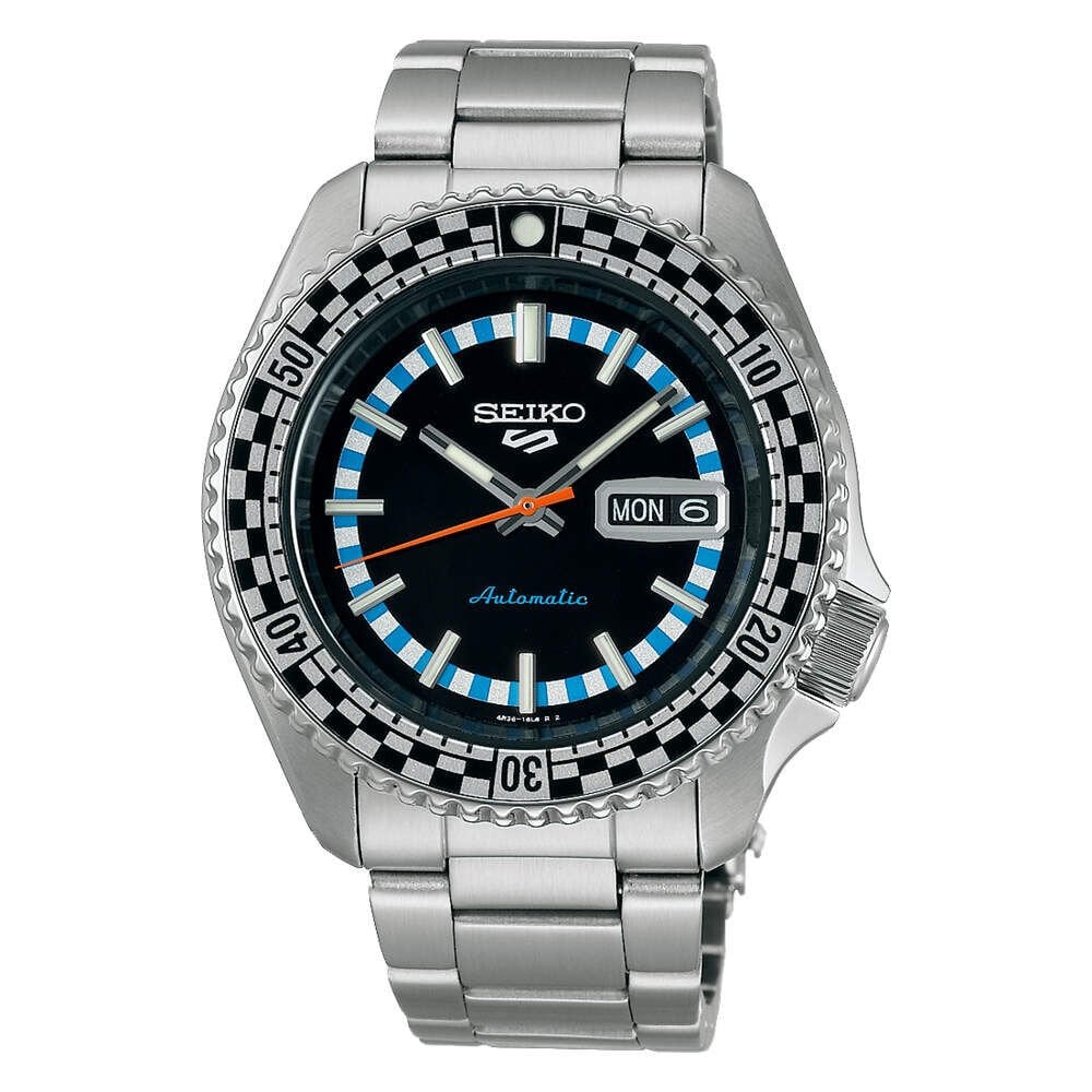 Seiko SRPK67K KurOtomatik Çelik Gri Siyah Kadran 10 ATM Hardlex Cam 43 mm Erkek Kol Saati