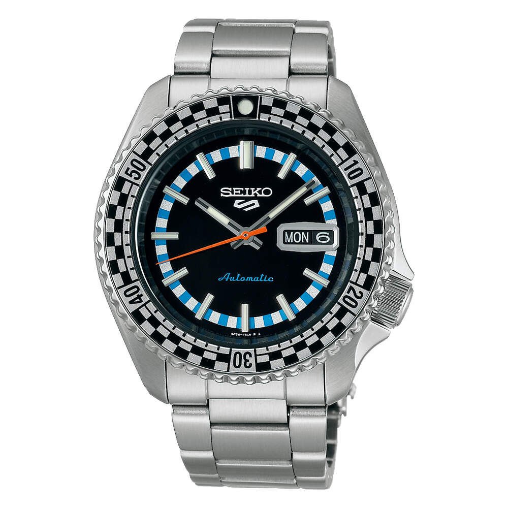 Seiko SRPK67K KurOtomatik Çelik Gri Siyah Kadran 10 ATM Hardlex Cam 43 mm Erkek Kol Saati