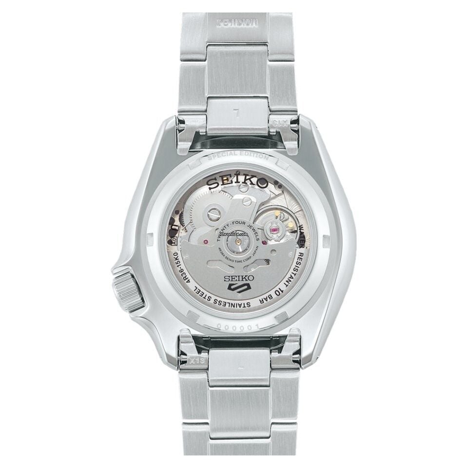 Seiko SRPK67K KurOtomatik Çelik Gri Siyah Kadran 10 ATM Hardlex Cam 43 mm Erkek Kol Saati