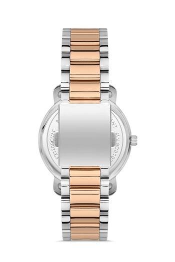 Ferro FL21261A-E 35 mm Gümüş/Rose Kadın Kol Saati
