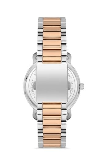 Ferro FL21261A-E 35 mm Gümüş/Rose Kadın Kol Saati
