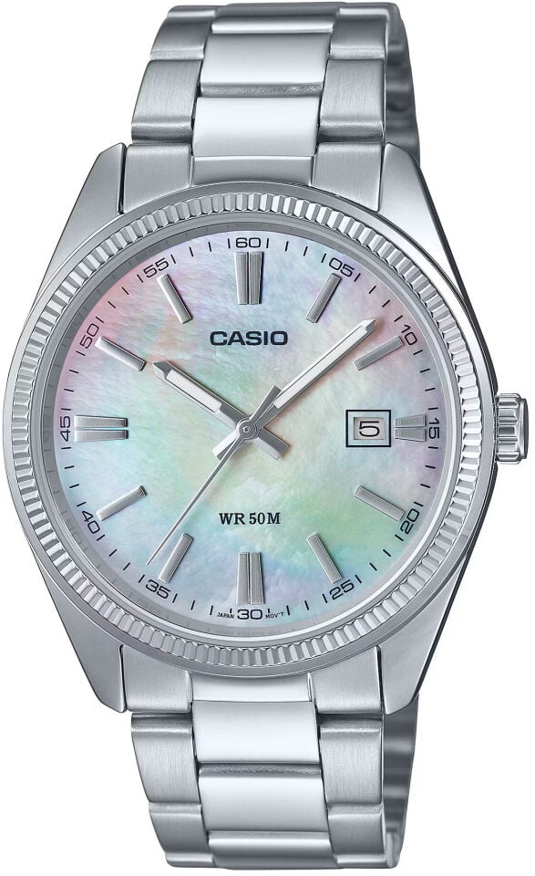 Casio MTP-1302DS-7AVDF Quartz Çelik Gri Sedef Kadran 39 mm Erkek Kol Saati