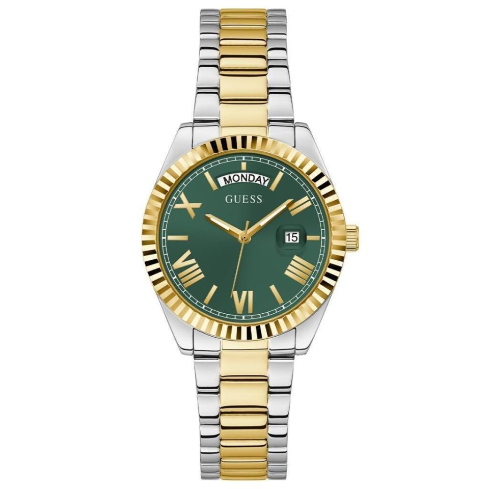 Guess GUGW0308L5 Quartz Çelik Altın/Metalik Gri Yeşil Kadran 36 mm Kadın Kol Saati