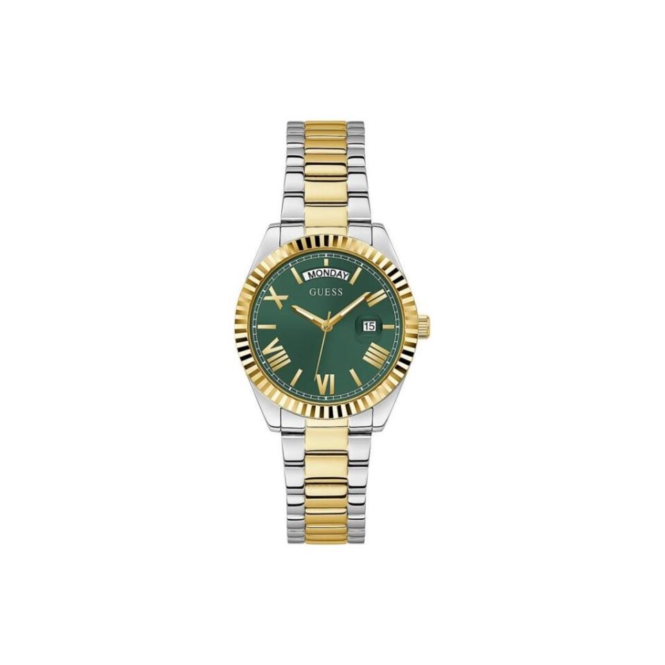 Guess GUGW0308L5 Quartz Çelik Altın/Metalik Gri Yeşil Kadran 36 mm Kadın Kol Saati