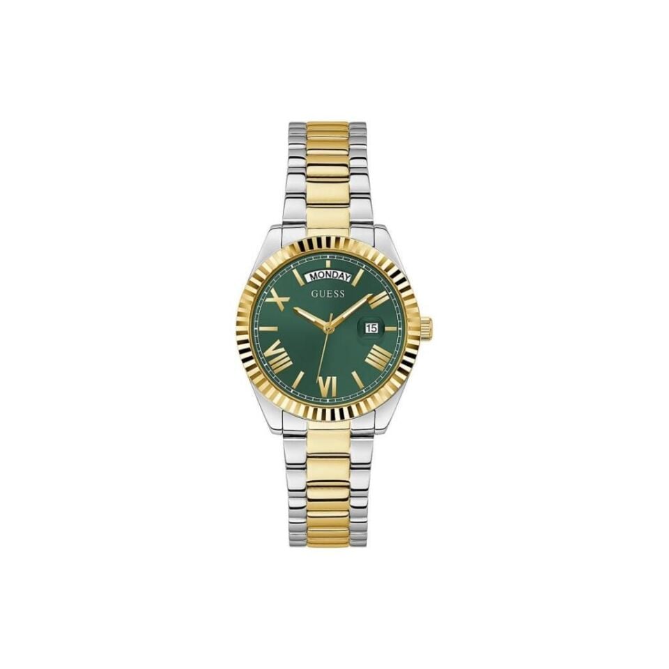 Guess GUGW0308L5 Quartz Çelik Altın/Metalik Gri Yeşil Kadran 36 mm Kadın Kol Saati