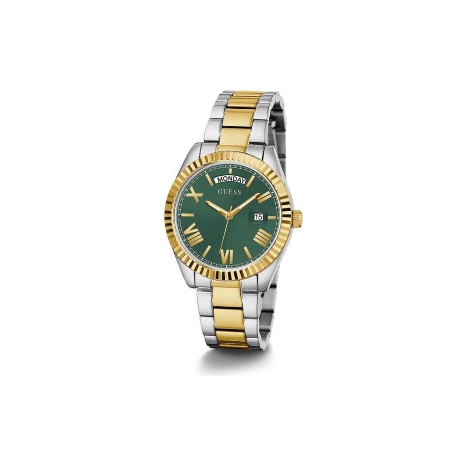Guess GUGW0308L5 Quartz Çelik Altın/Metalik Gri Yeşil Kadran 36 mm Kadın Kol Saati
