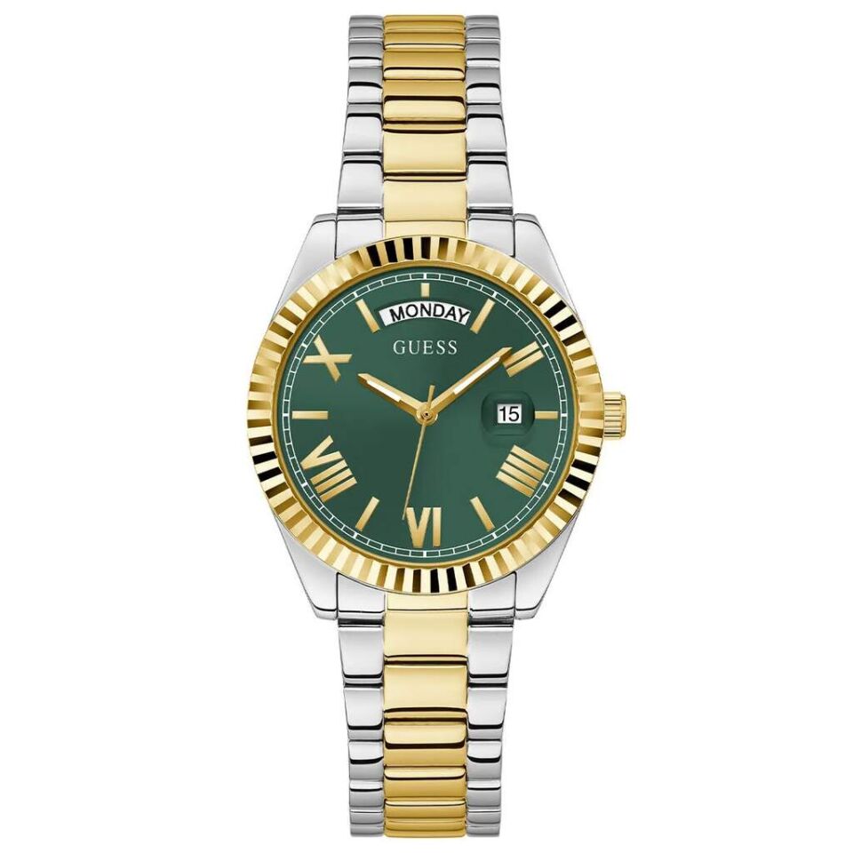 Guess GUGW0308L5 Quartz Çelik Altın/Gri Yeşil Kadran 36 mm Kadın Kol Saati