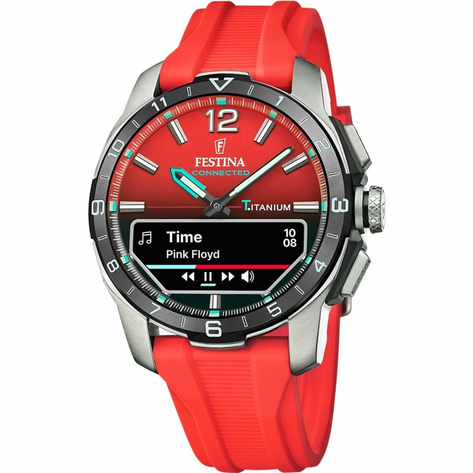 Festina Connected F23000/6 Quartz Analog/Dijital Silikon Kırmızı 44 mm Erkek Kol Saati
