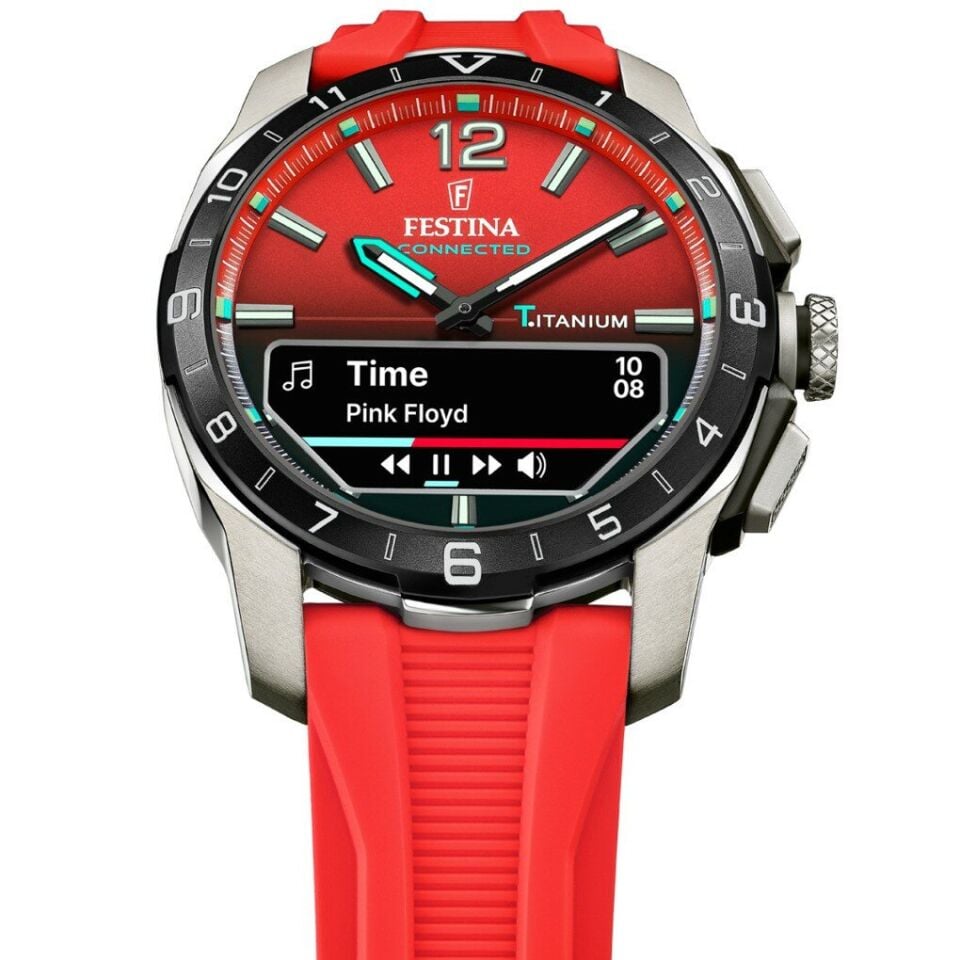 Festina Connected F23000/6 Quartz Analog/Dijital Silikon Kırmızı 44 mm Erkek Kol Saati