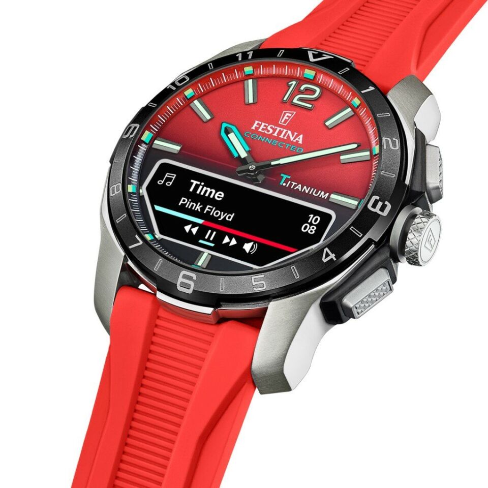 Festina Connected F23000/6 Quartz Analog/Dijital Silikon Kırmızı 44 mm Erkek Kol Saati