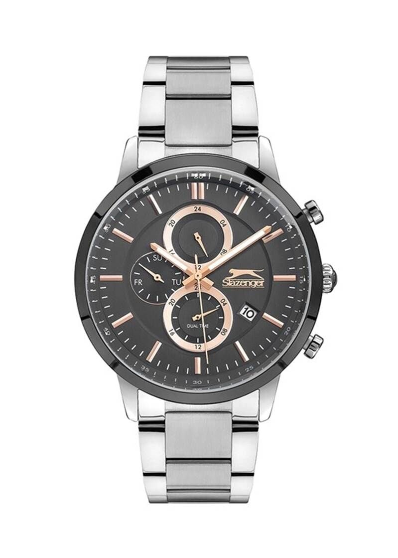 Slazenger SL.09.1896.2.04 Quartz Çelik 45 mm Gri Erkek Kol Saati