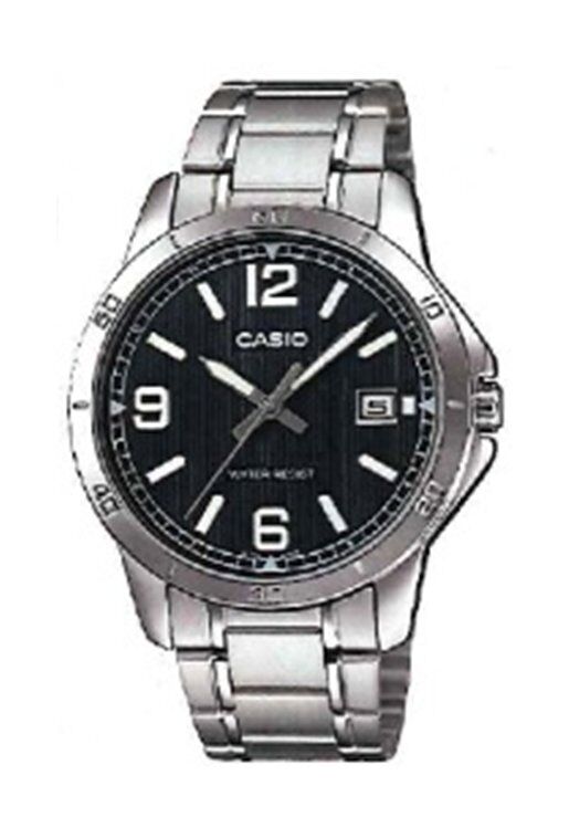 Casio MTP-V004D-1B2UDF Çelik Gri Siyah Kadran 42 mm Erkek Kol Saati