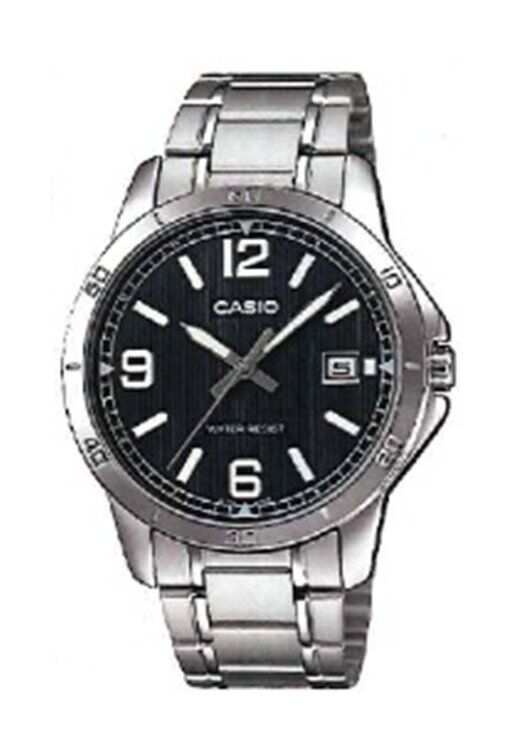 Casio MTP-V004D-1B2UDF Çelik Gri Siyah Kadran 42 mm Erkek Kol Saati