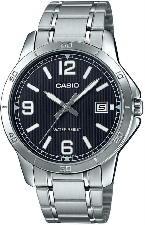 Casio MTP-V004D-1B2UDF Çelik Gri Siyah Kadran 42 mm Erkek Kol Saati