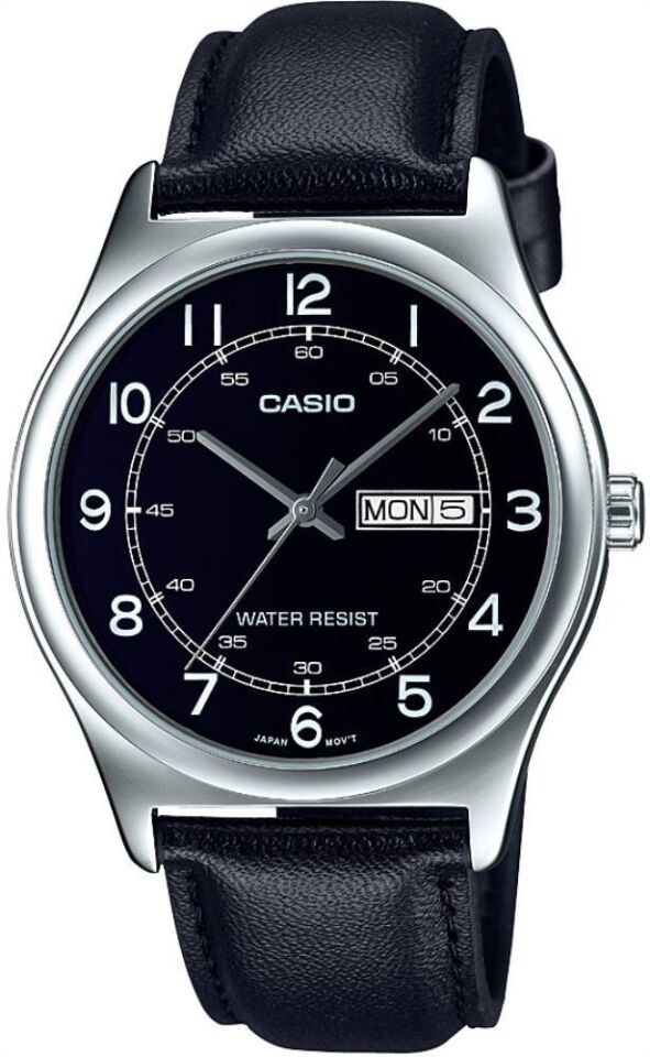 Casio MTP-V006L-1B2UDF Quartz Deri Siyah 38 mm Erkek Kol Saati