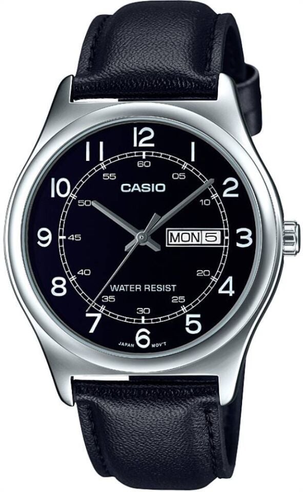 Casio MTP-V006L-1B2UDF Quartz Deri Siyah 38 mm Erkek Kol Saati