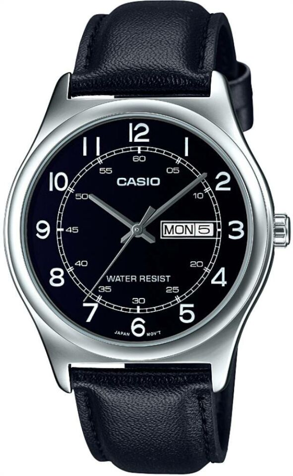 Casio MTP-V006L-1B2UDF Quartz Deri Siyah 38 mm Erkek Kol Saati