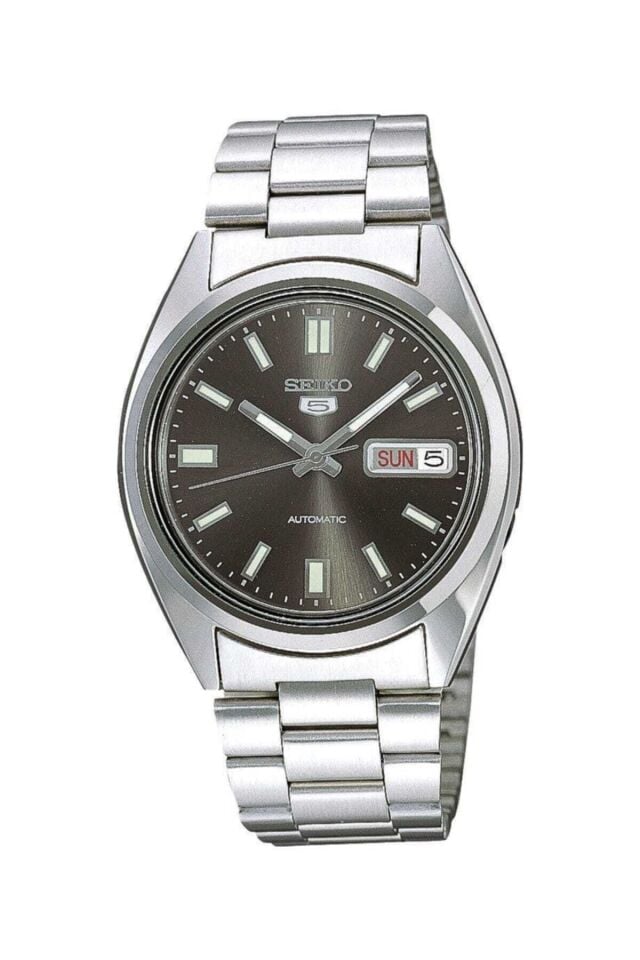 Seiko 5 SNXS79K1 Otomatik Çelik Gri Siyah Kadran 39 mm Erkek Kol Saati