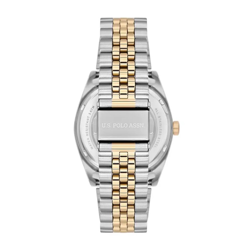 U.s. Polo Assn. USPA1111-01 Quartz Çelik Altın/Gri Yeşil Kadran Erkek Kol Saati