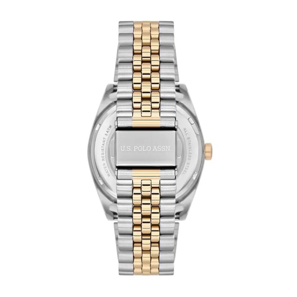 U.s. Polo Assn. USPA1111-01 Quartz Çelik Altın/Gri Yeşil Kadran Erkek Kol Saati
