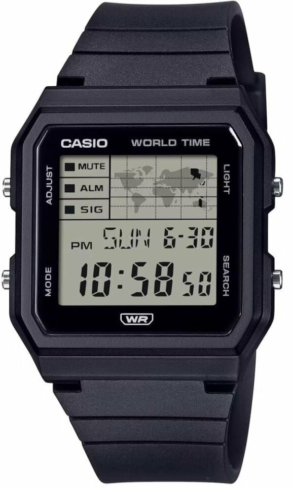 Casio LF-30W-1ADF Quartz Dijital Silikon Siyah 34 mm Erkek Kol Saati