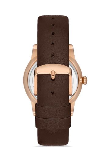 Ferro 34 mm Kahverengi Deri Kordon Kadın Kol Saati F21182B-S F21182B-S