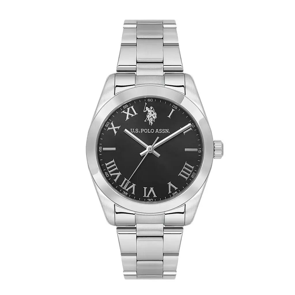 U.s. Polo Assn. USPA1114-04 Quartz Çelik Gri Siyah Kadran Erkek Kol Saati