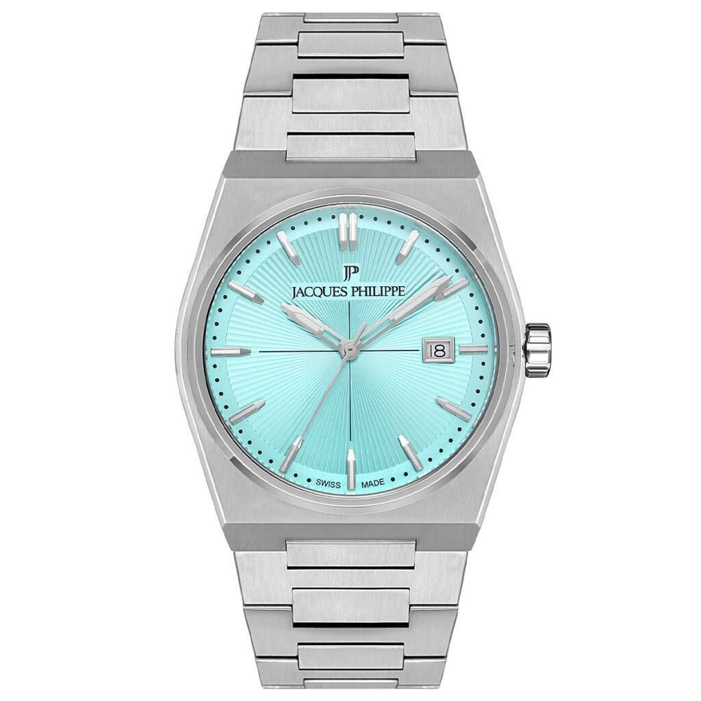 Jacques Philippe JPQGS4213X6LG Quartz Swiss Made Çelik Gri Safir Cam 40 mm Erkek Kol Saati